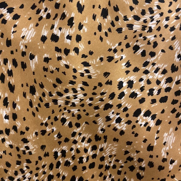 NWT Topshop Mustard/Black Leopard Print Flounce Maxi Skirt - Size 8 EUC - Picture 5 of 13